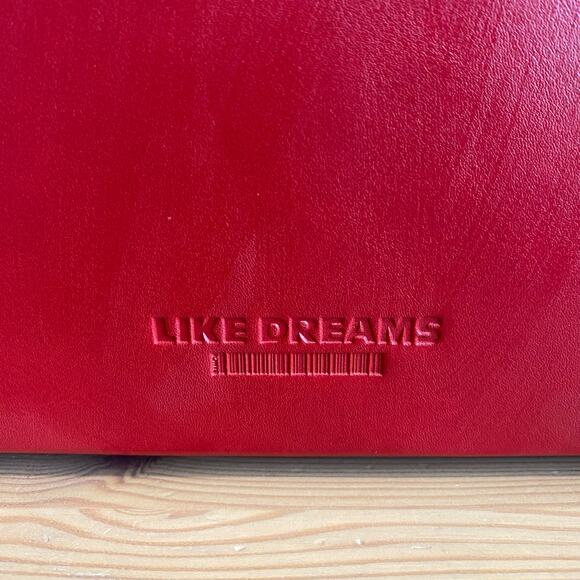 Like Dreams Agatha Mini Vegan Leather Structured Satchel Bag Red - Picture 7 of 16